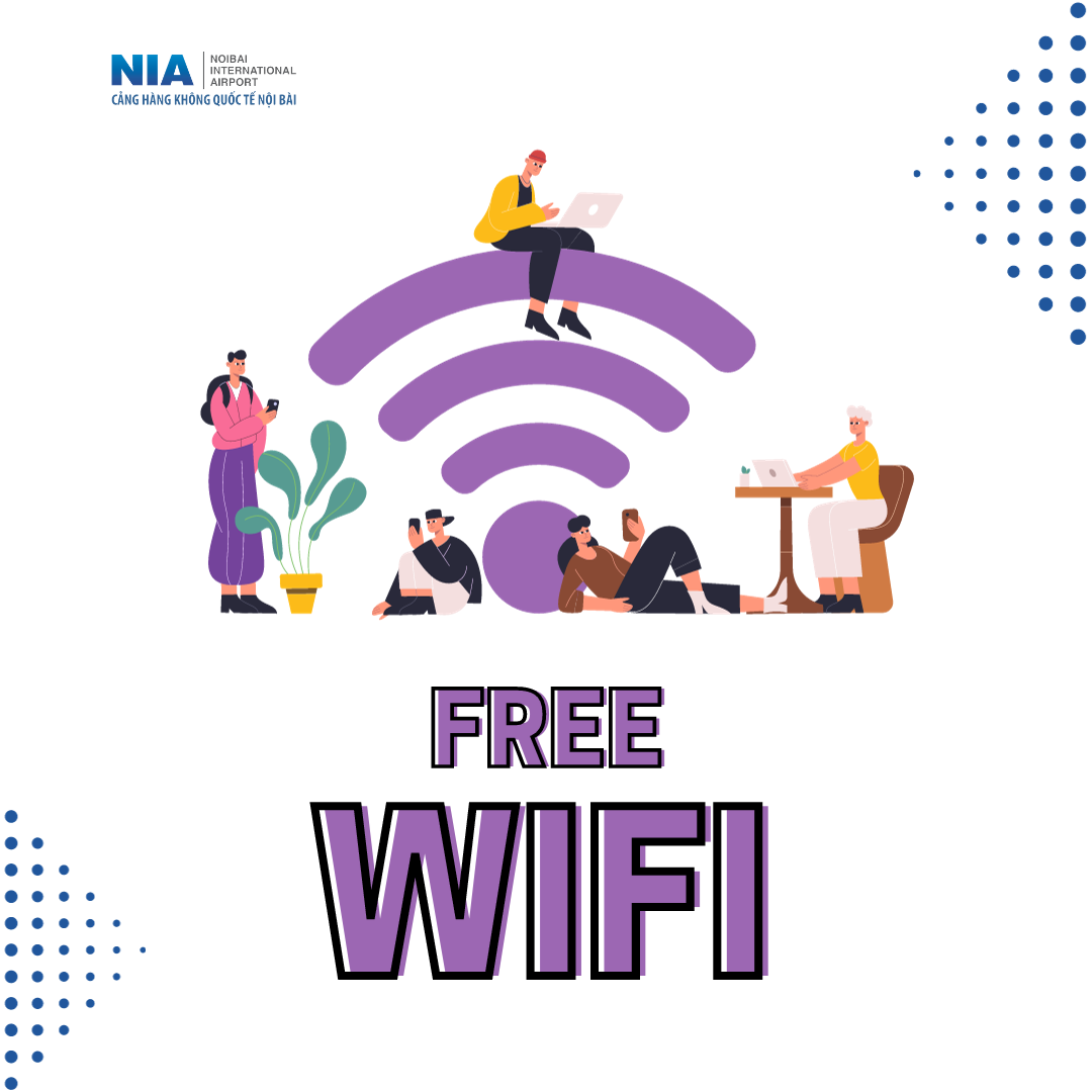 wiffi miễn phí trong sân bay nội bài