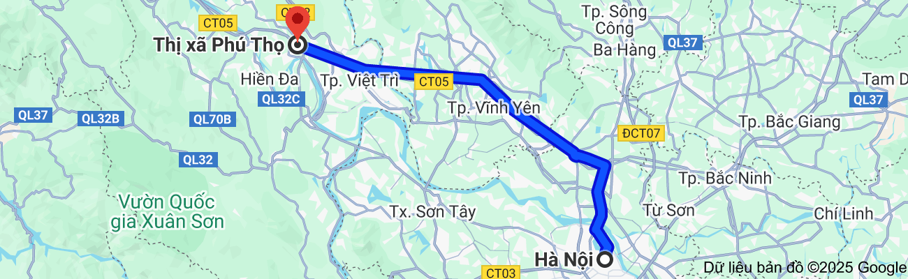 hà nội đi phú thọ