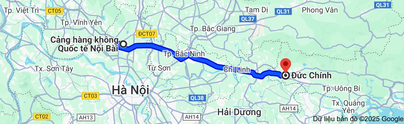 Xe Nội Bài đi Đông Triều