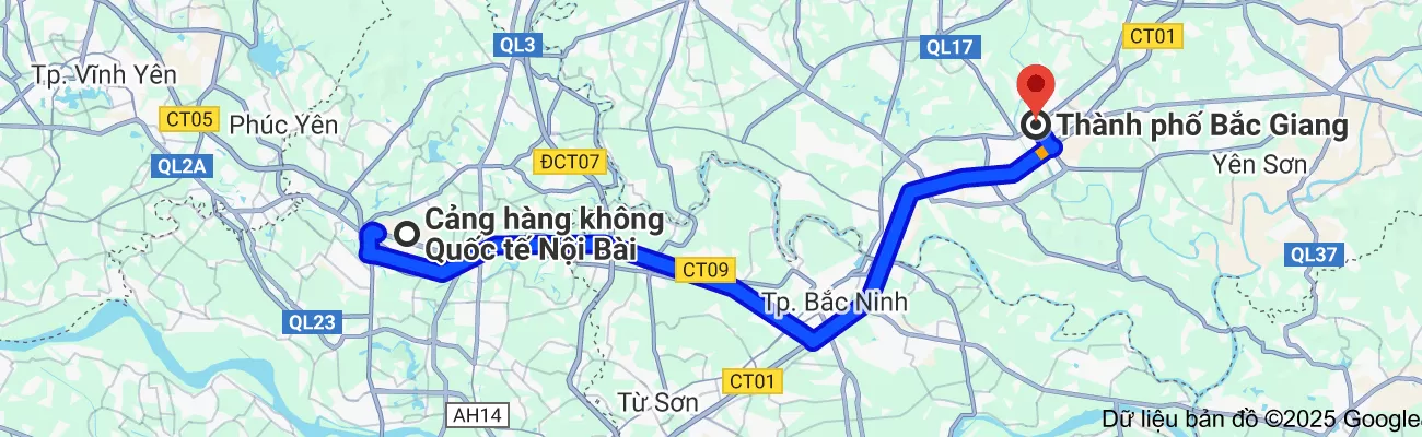 Taxi Nội Bài đi Sơn Động Bắc giang