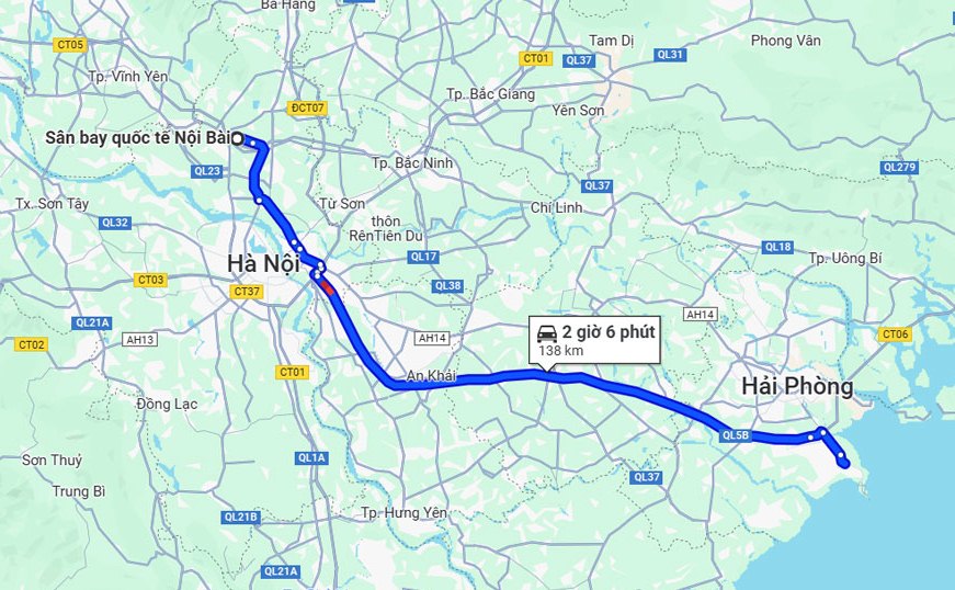 Thuê Xe Nội Bài đi Đồ Sơn Hải Phòng