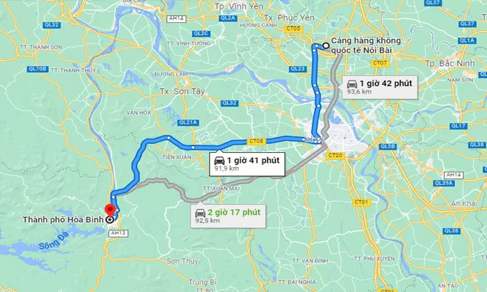 Taxi Nội Bài đi Cao Phong Hoà Bình