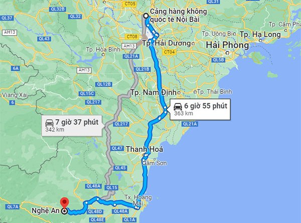 taxi nội bài đi tp vinh