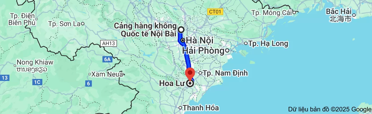 Taxi Nội Bài đi Gia Viễn Ninh Bình