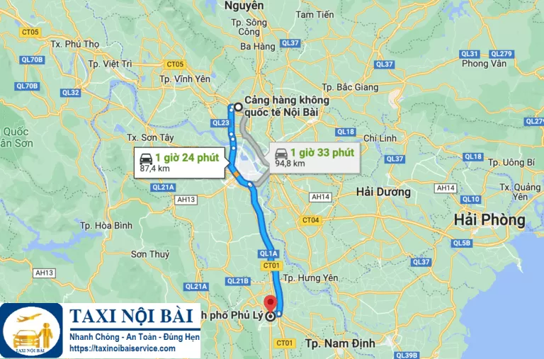 Taxi Nội Bài đi Duy Tiên Hà Nam