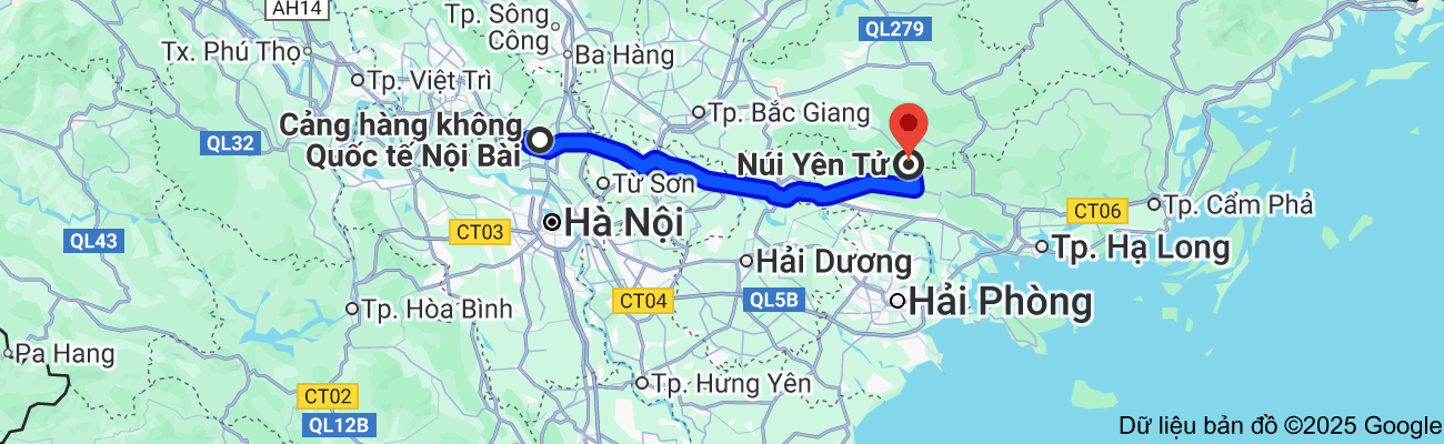 Xe Nội Bài đi Chùa Yên Tử