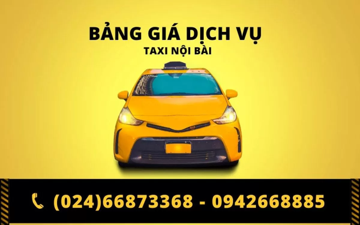 bảng giá cước taxi nội bài