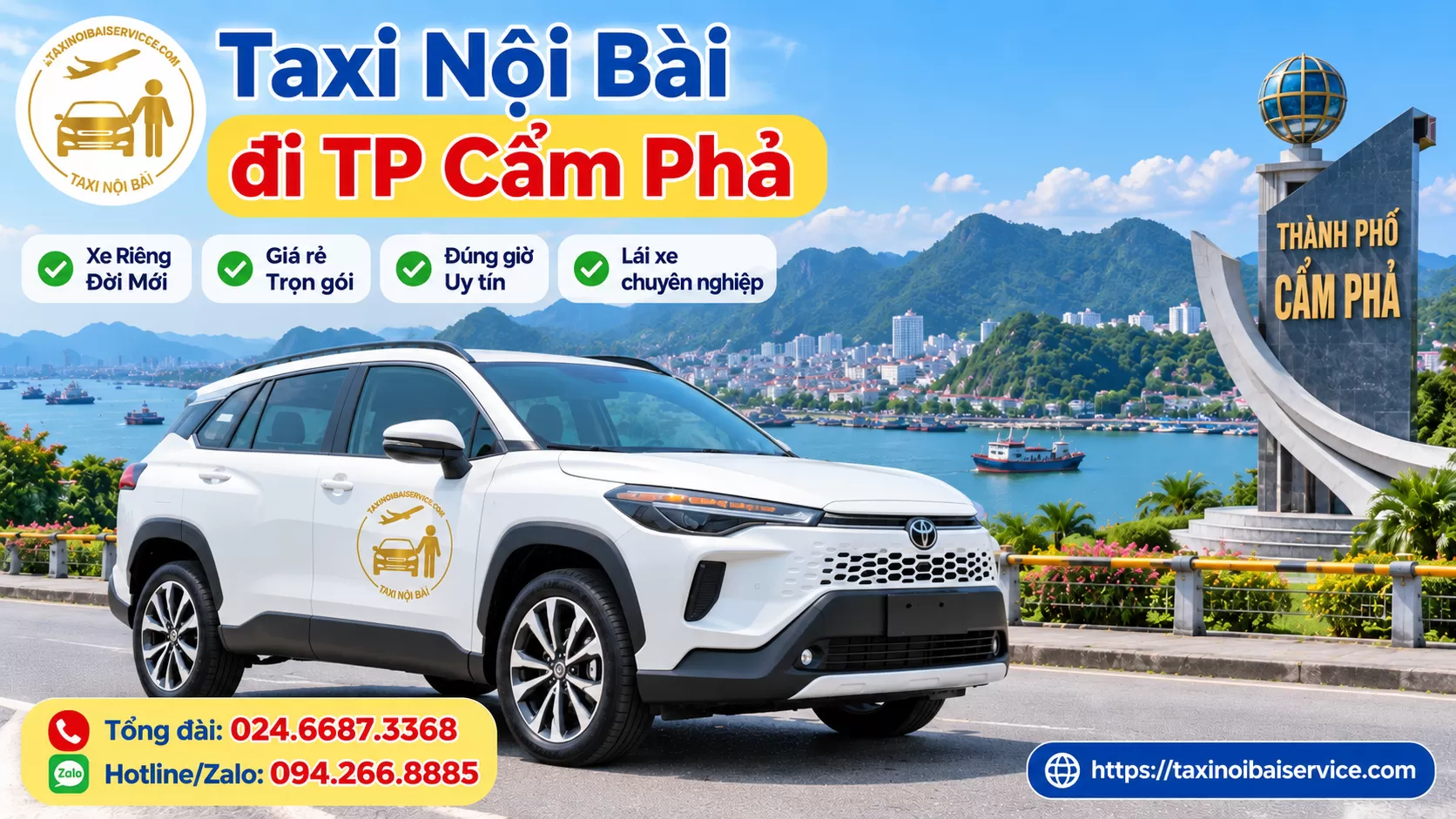 Taxi Nội Bài Cẩm Phả Giá Rẻ