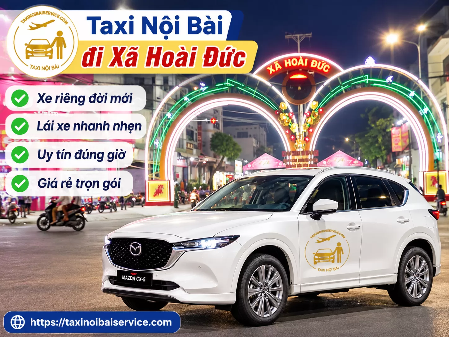Taxi Nội B&agrave;i đi Ho&agrave;i đức
