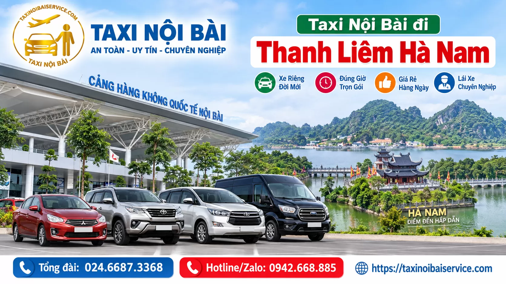 Taxi Nội Bài đi Thanh Liêm Hà Nam
