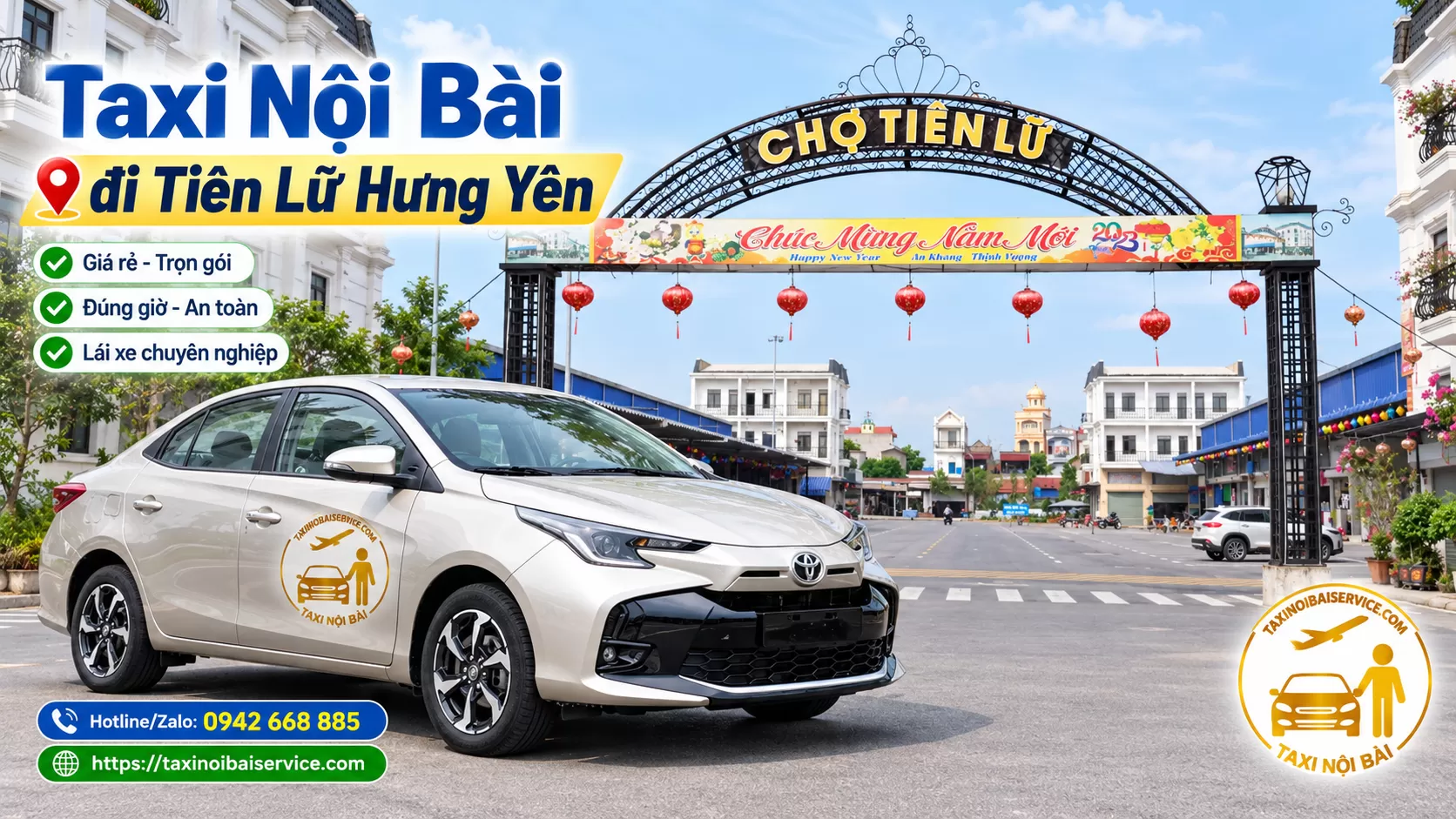 Taxi Nội Bài đi Tiên Lữ Hưng Yên
