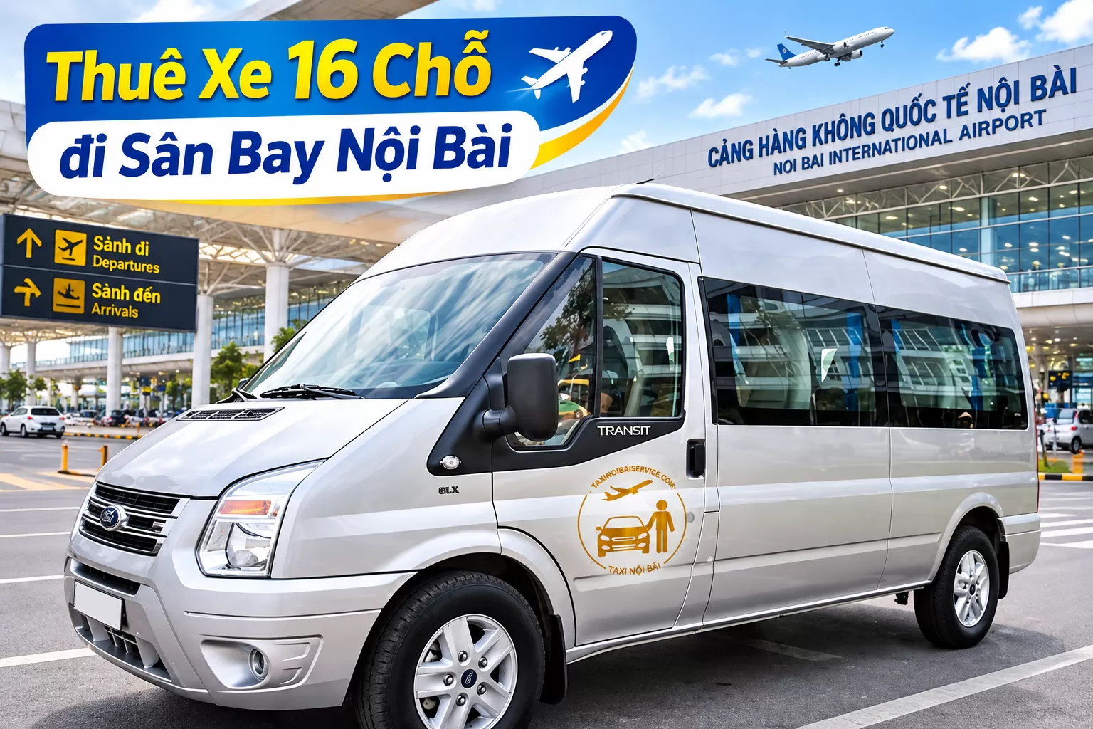 Thu&ecirc; Xe 16 Chỗ H&agrave; Nội Nội B&agrave;i 