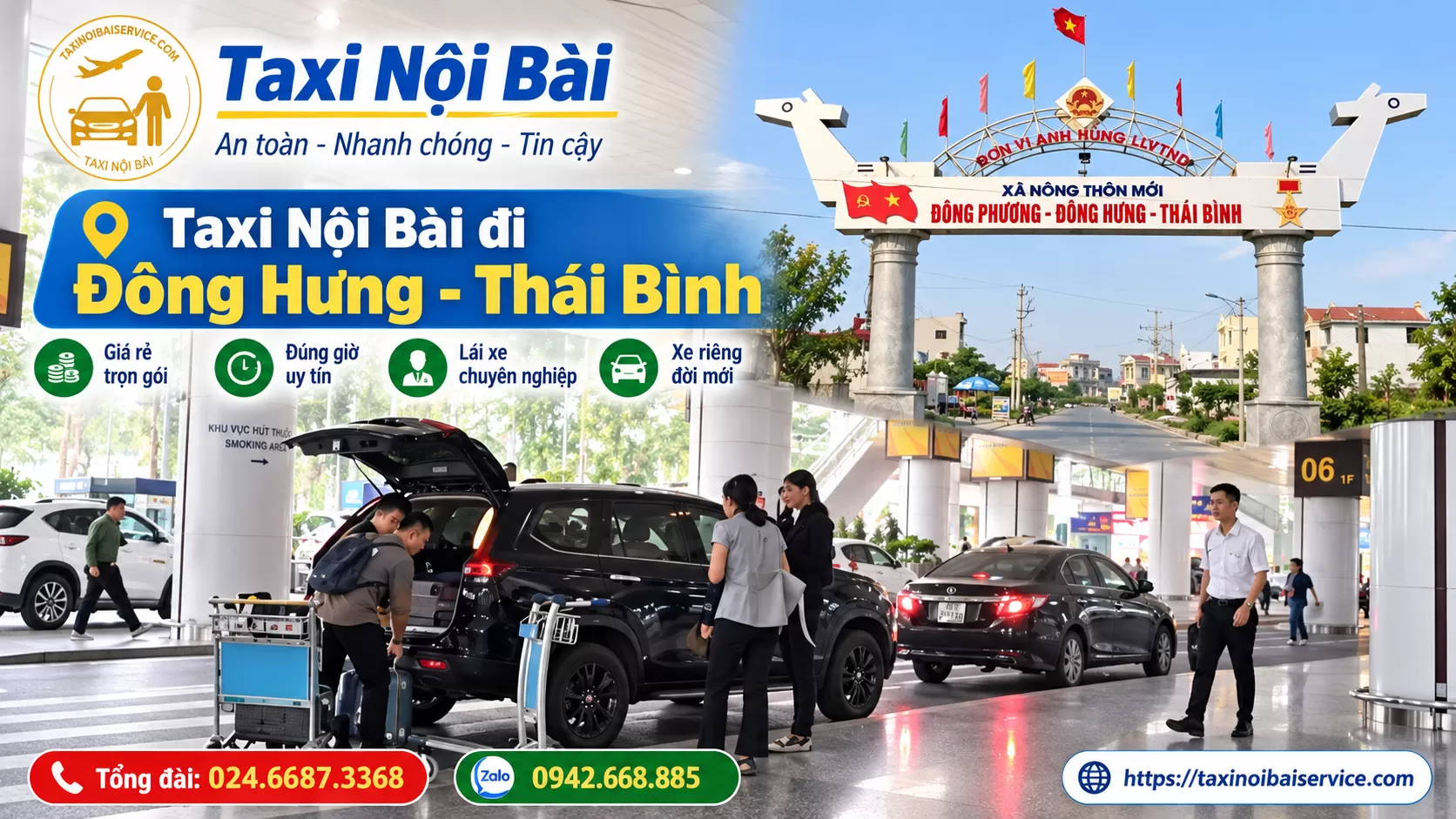 Taxi Nội Bài đi Đông Hưng Thái Bình