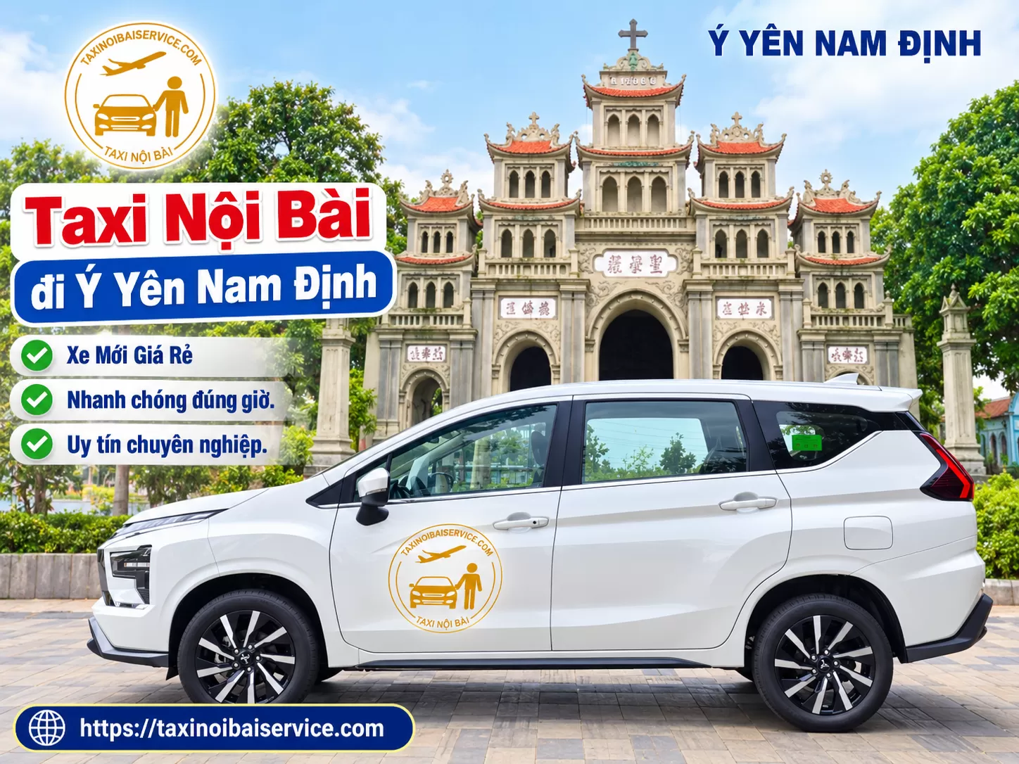 Taxi Nội Bài đi ý yên nam định trọn gói giá rẻ, chỉ từ 900k