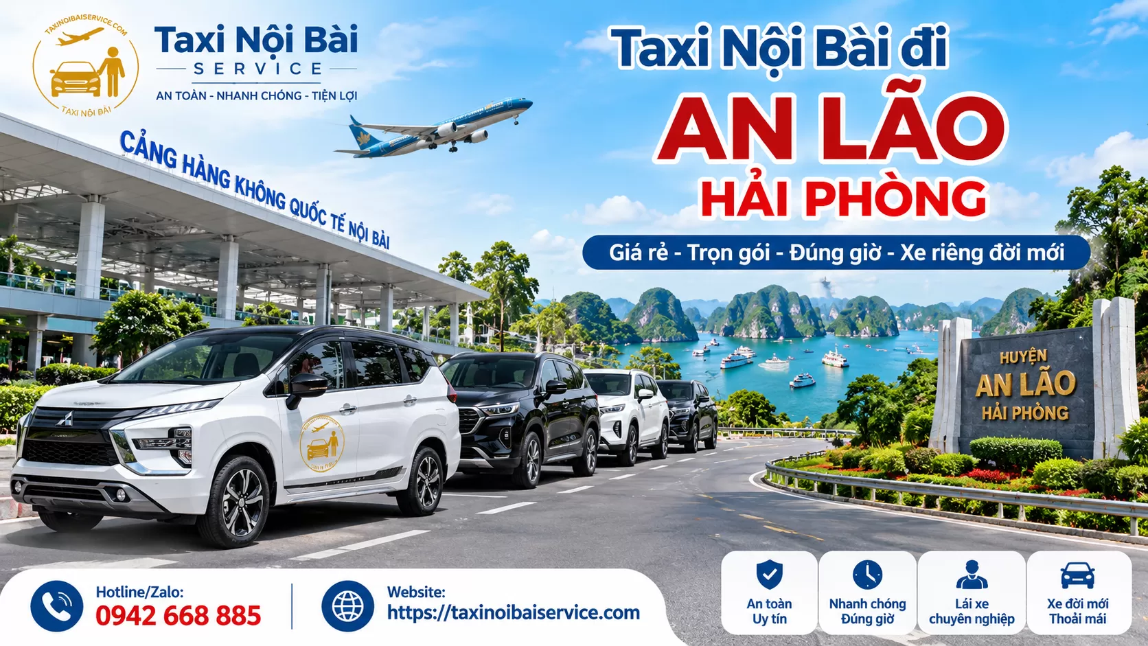 Taxi Nội Bài đi An Lão Hải Phòng Giá Rẻ