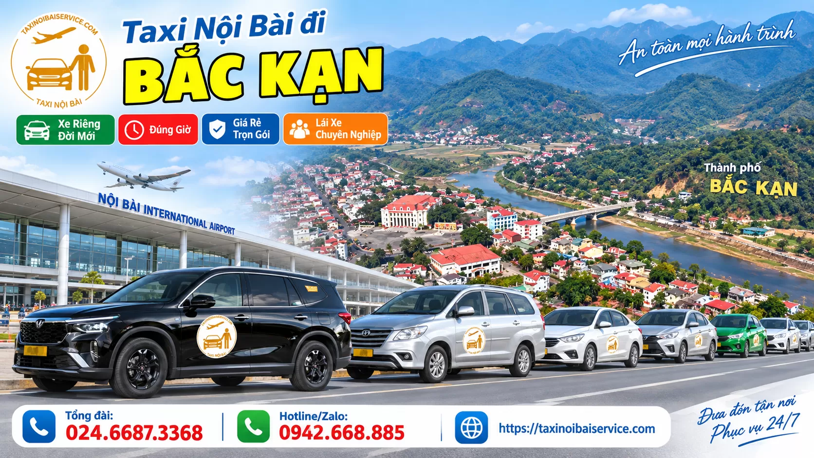 Taxi Nội Bài đi Bắc Kạn Giá Rẻ Uy Tín Trọn Gói