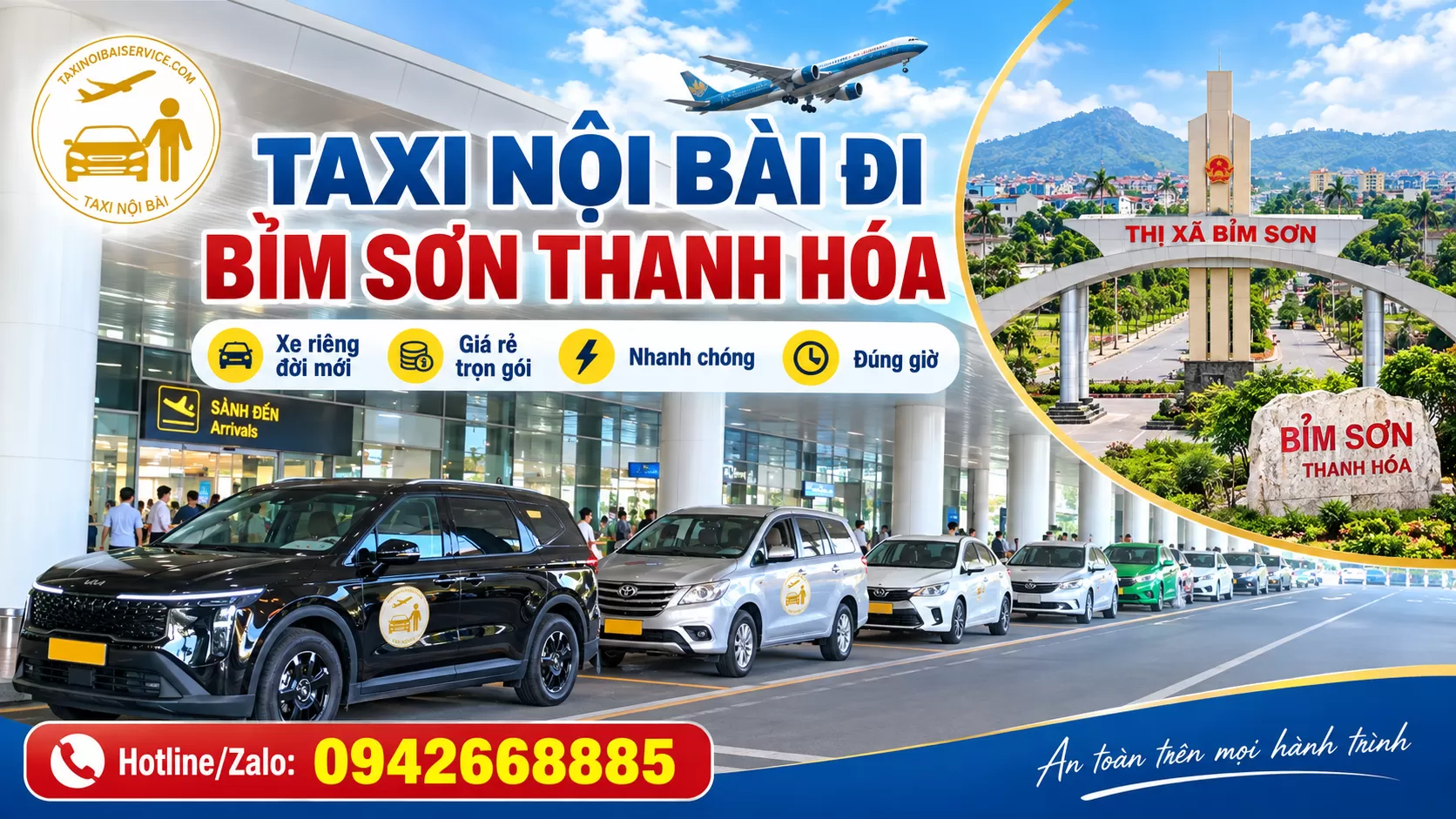 Taxi Nội Bài đi Bỉm Sơn Giá Rẻ