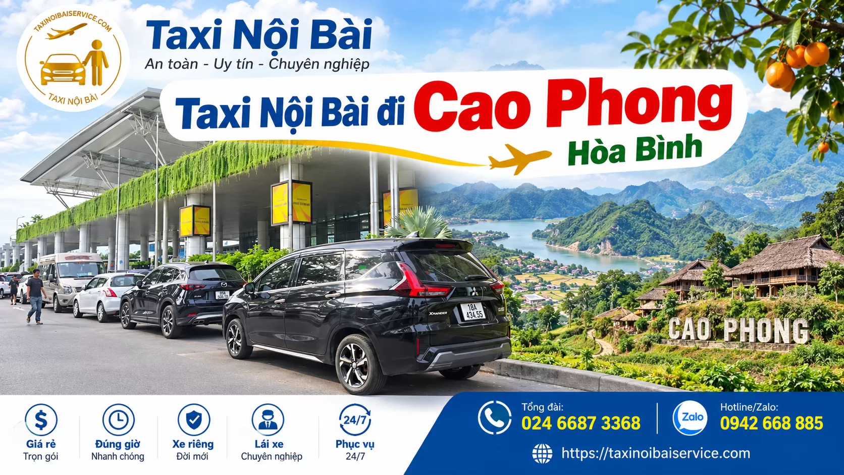 Taxi Nội Bài đi Cao Phong Hoà Bình