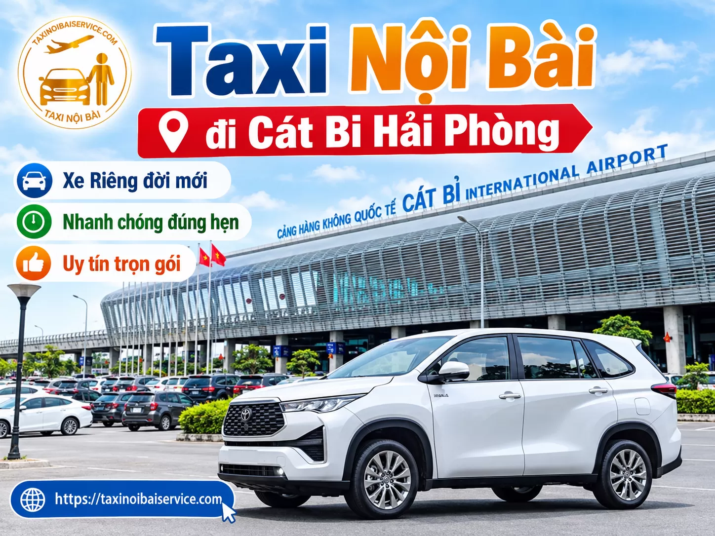 Taxi Nội Bài đi Sân Bay Cát Bi Giá Rẻ