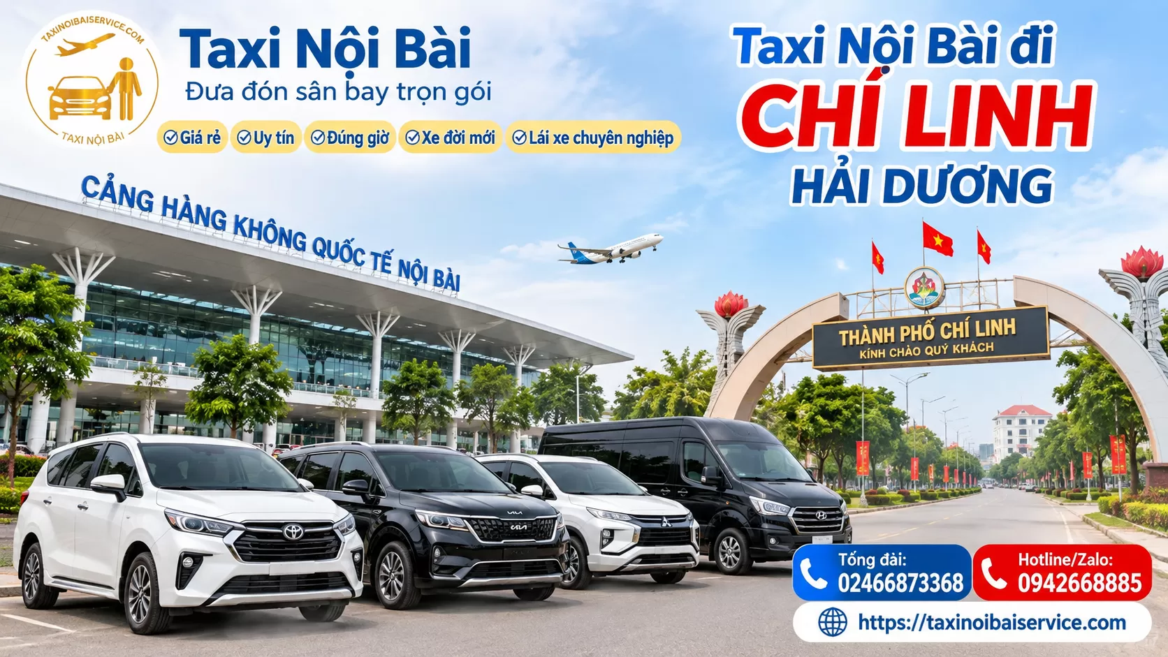 Taxi Nội Bài đi chí linh Hải Dương Giá Rẻ