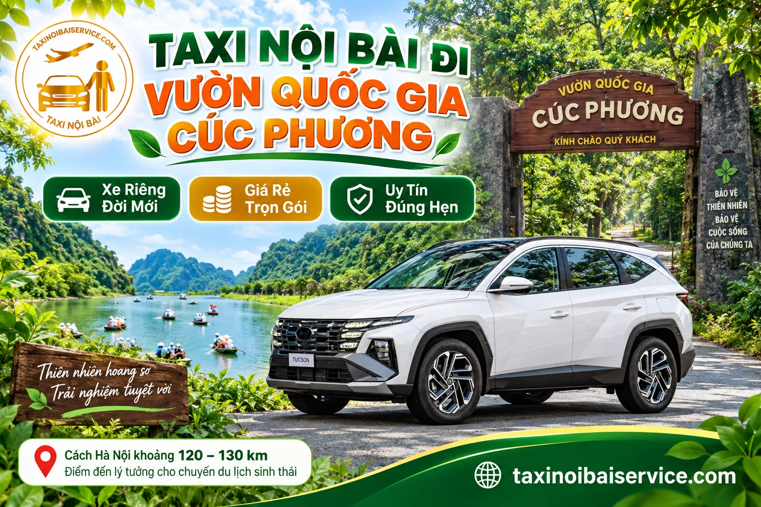 Taxi Nội Bài đi Cúc Phương Ninh Bình giá rẻ