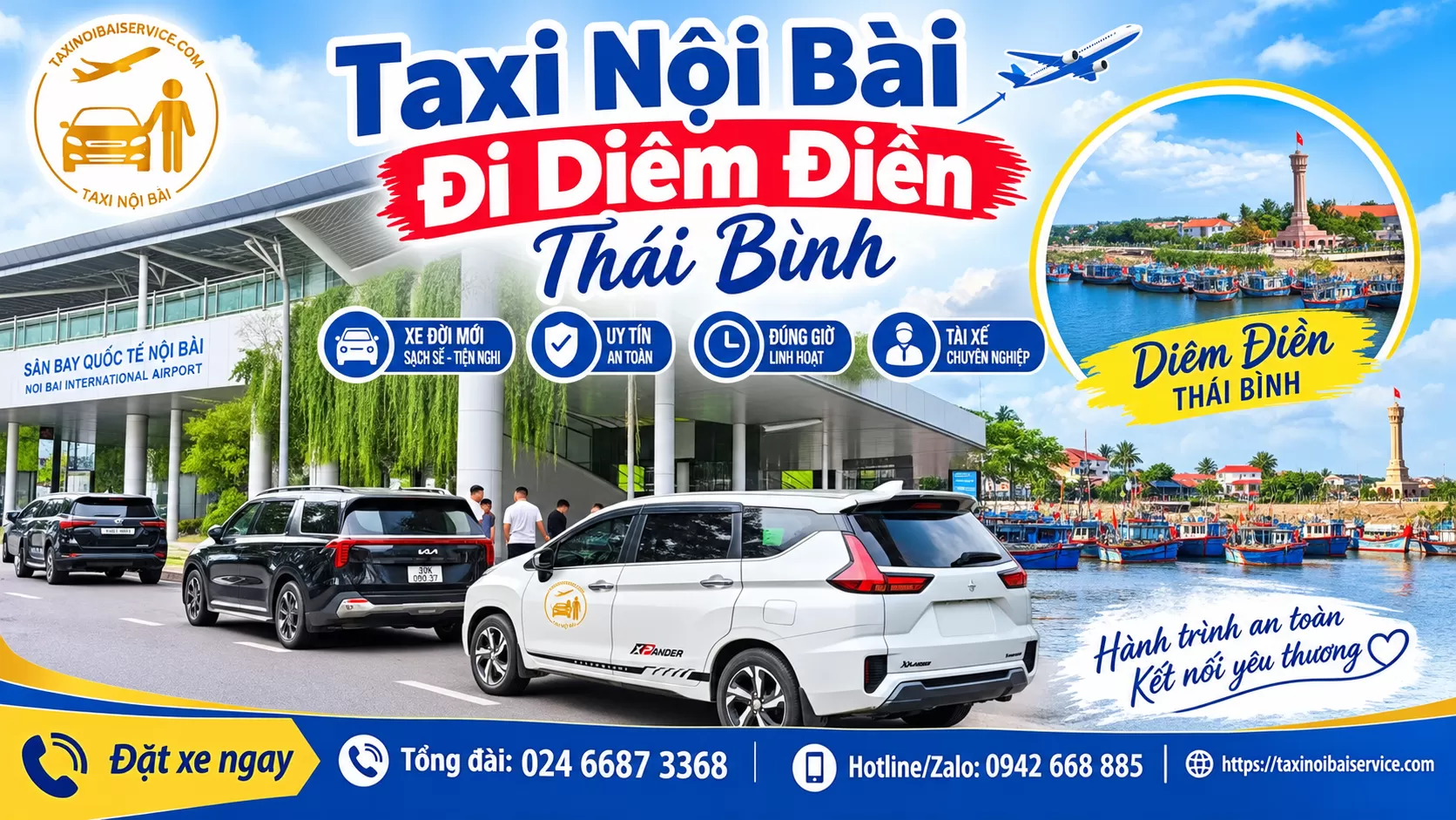 Taxi Nội Bài đi Thái Thụy Thái Bình Giá Rẻ
