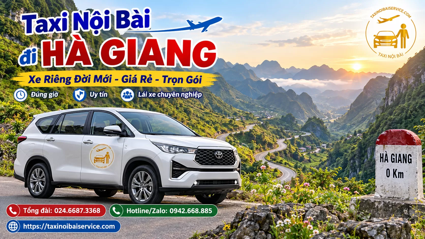 Taxi Nội Bài đi Hà Giang giá rẻ