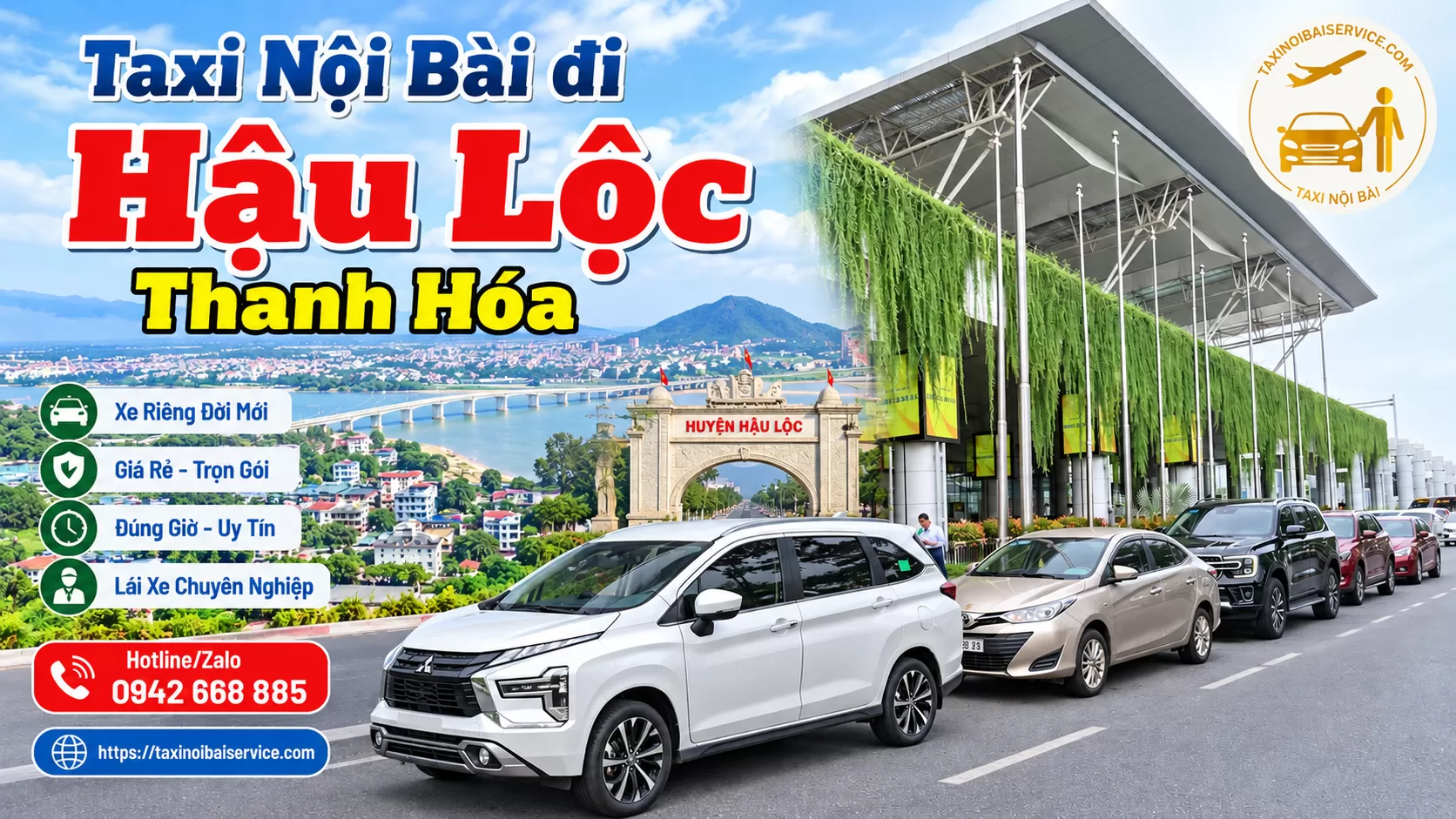 Taxi Nội Bài đi Hậu Lộc Giá Rẻ Uy Tín Trọn Gói