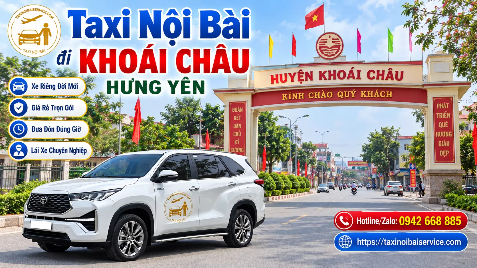Taxi Nội Bài đi Khoái Châu Hưng Yên