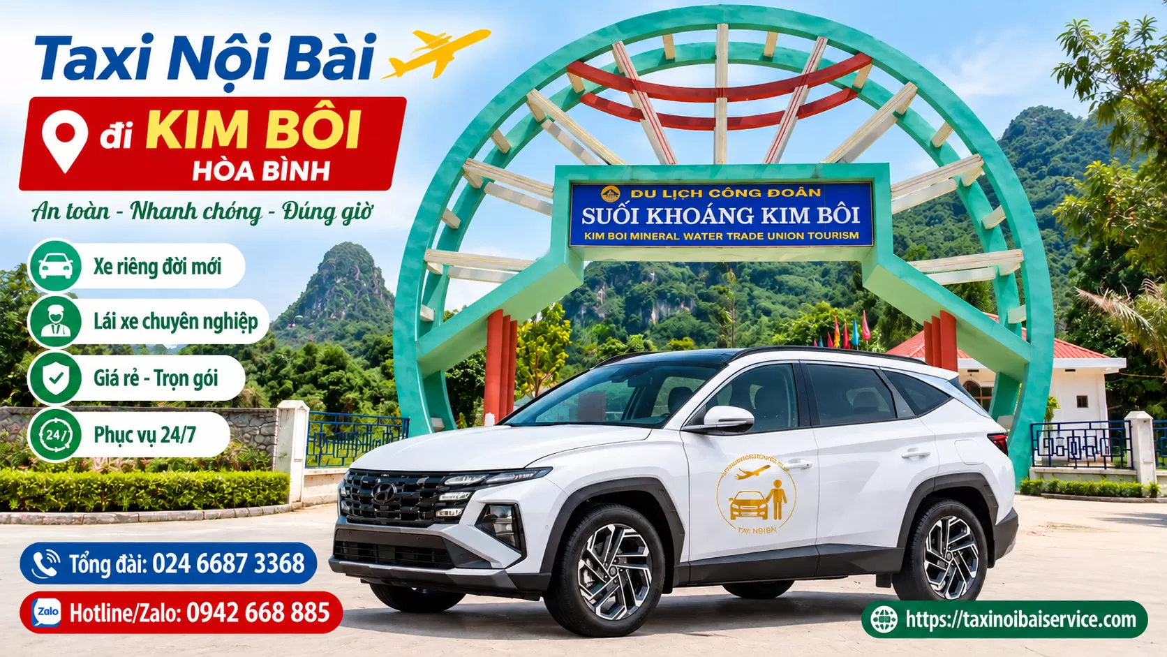 Hướng Dẫn Thuê Xe Nội Bài đi Kim Bôi Hòa Bình Giá Tốt