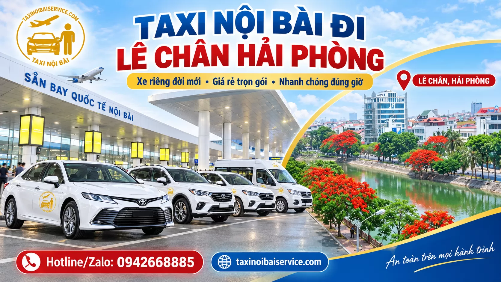 Taxi Nội Bài đi Lê chân hải phòng Giá Rẻ