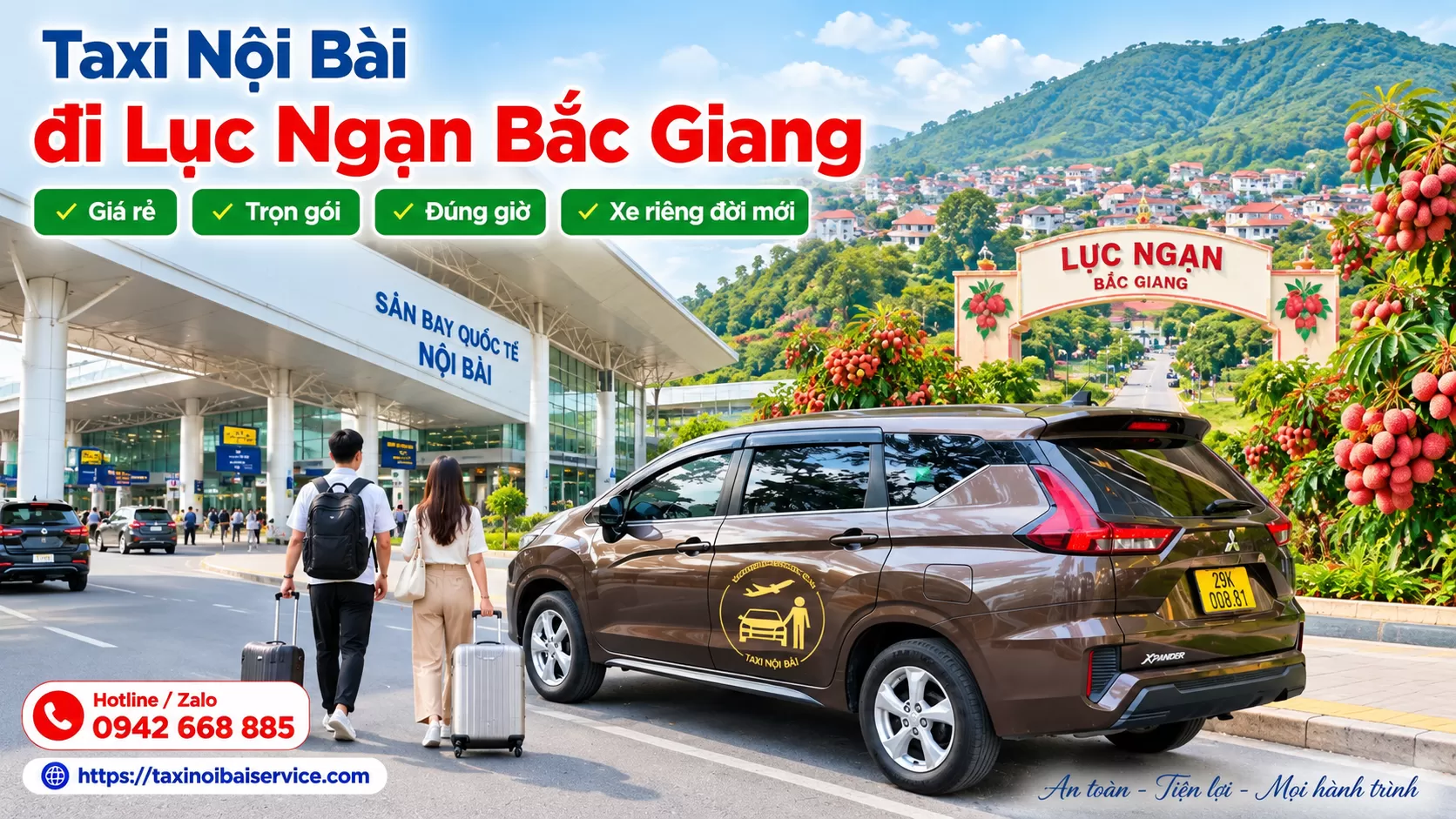 Taxi Nội Bài đi Lục Ngạn Bắc giang