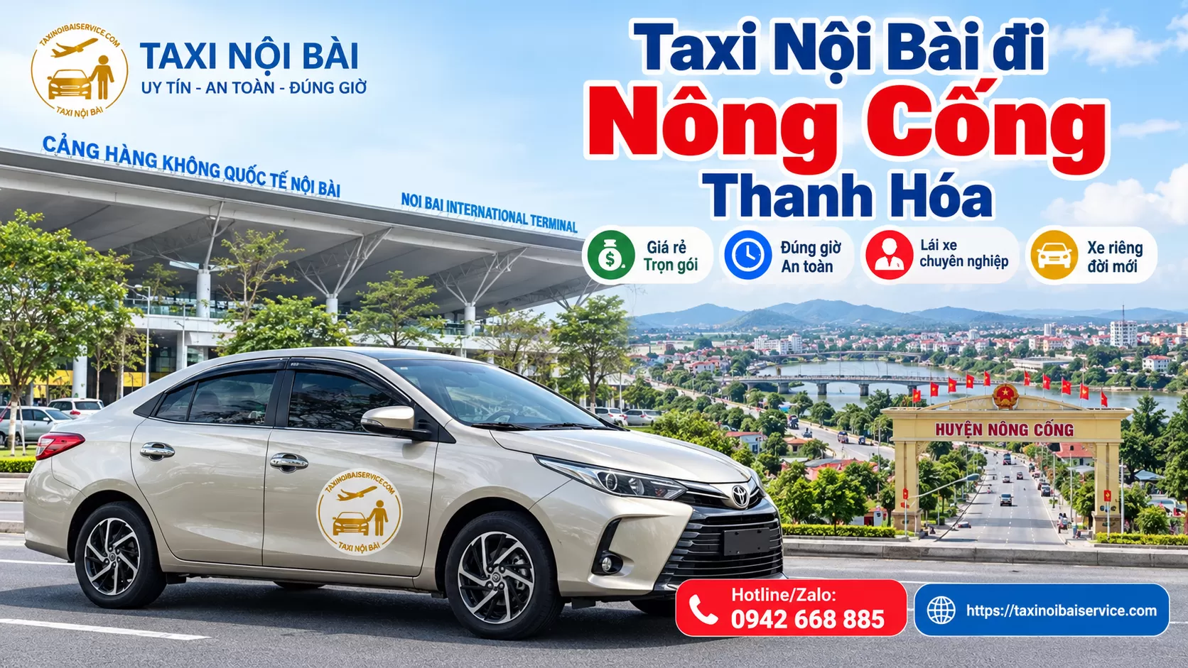 Taxi Nội Bài Đi Nông Cống Thanh Hóa giá rẻ