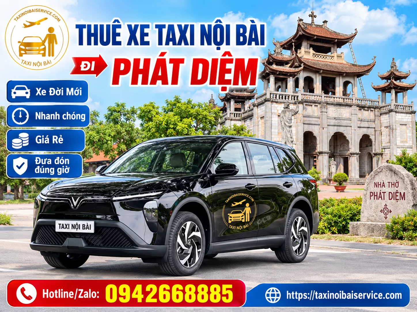 Taxi Nội Bài đi Phát Diệm Ninh Bình Giá Rẻ