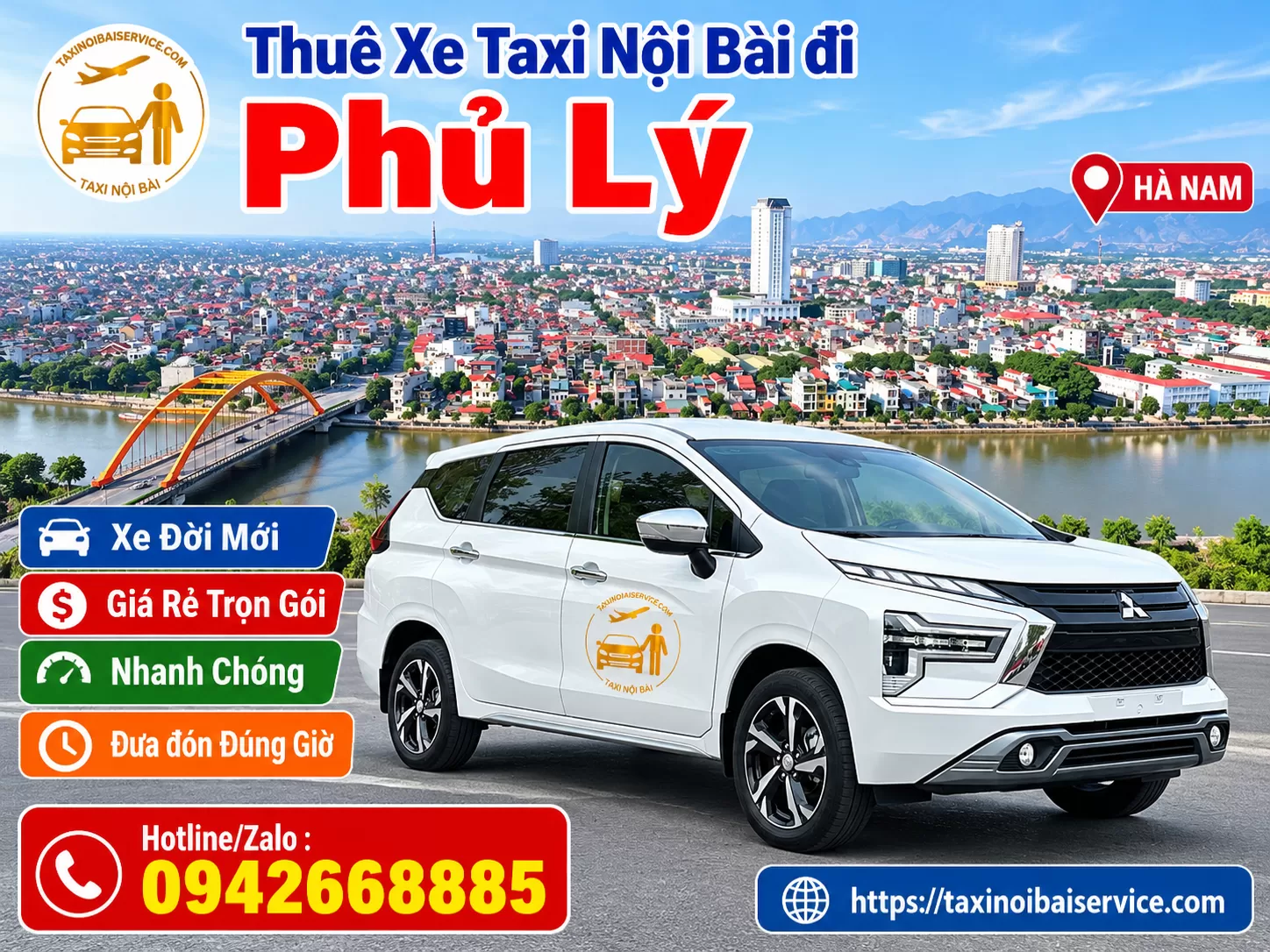 Taxi Nội Bài đi Phủ Lý Giá Rẻ