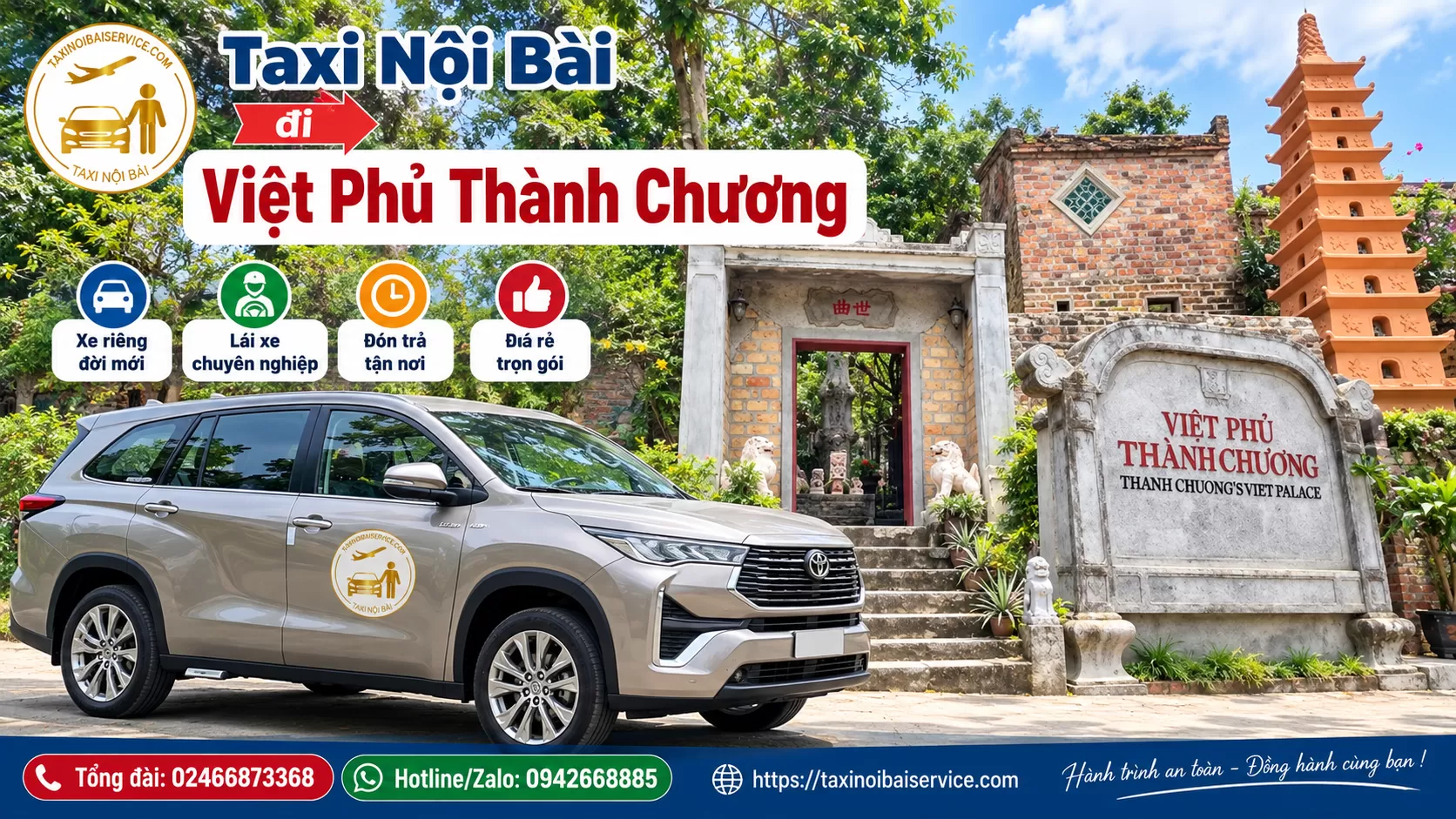 Hướng Dẫn Thuê Xe Nội Bài đi Việt Phủ Thành Chương Giá Tốt
