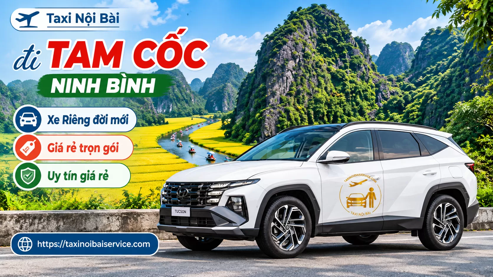 Taxi Nội Bài đi Tam Cốc Giá Rẻ