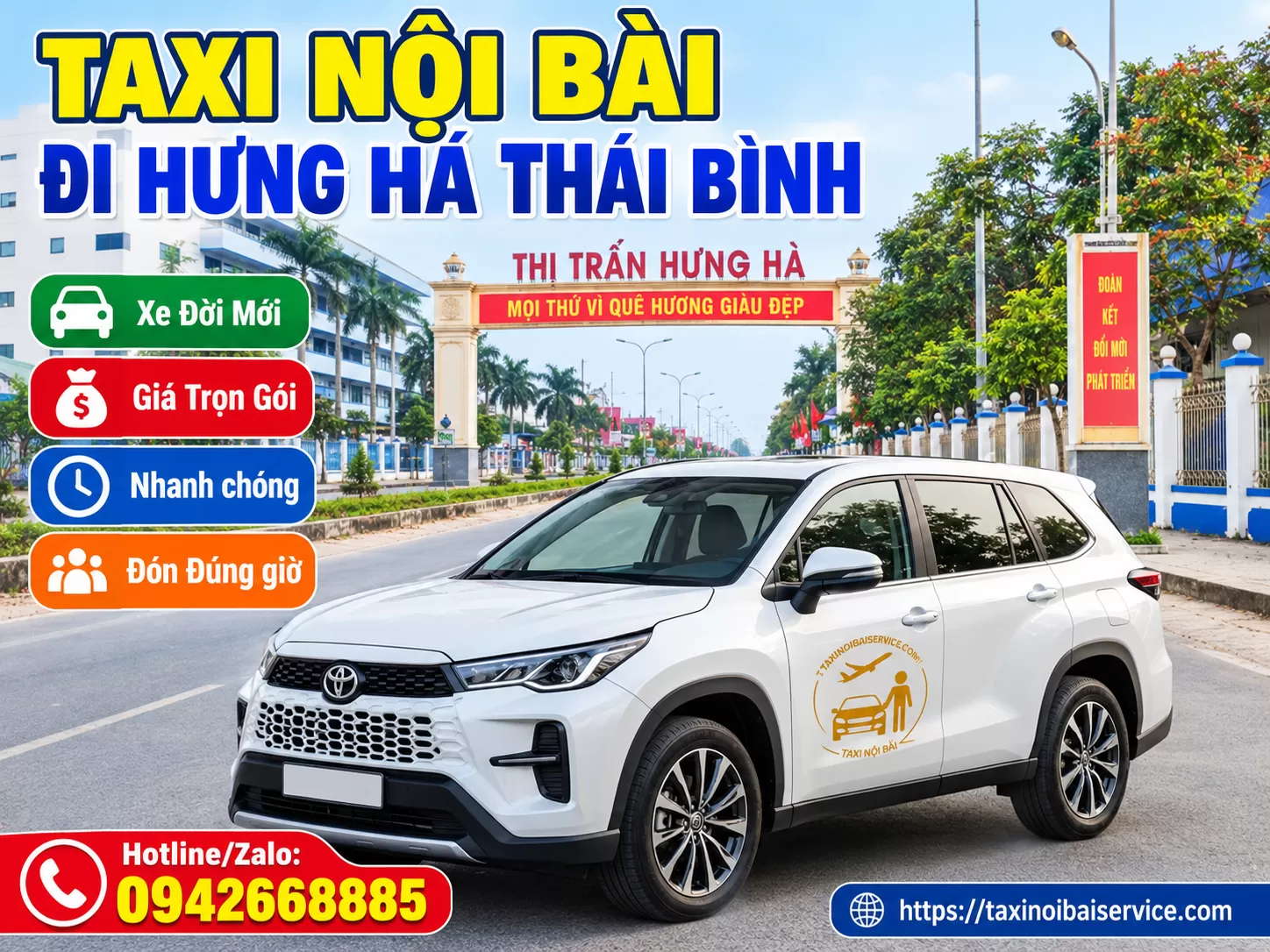 Taxi Nội Bài đi Thái Bình Giá Rẻ