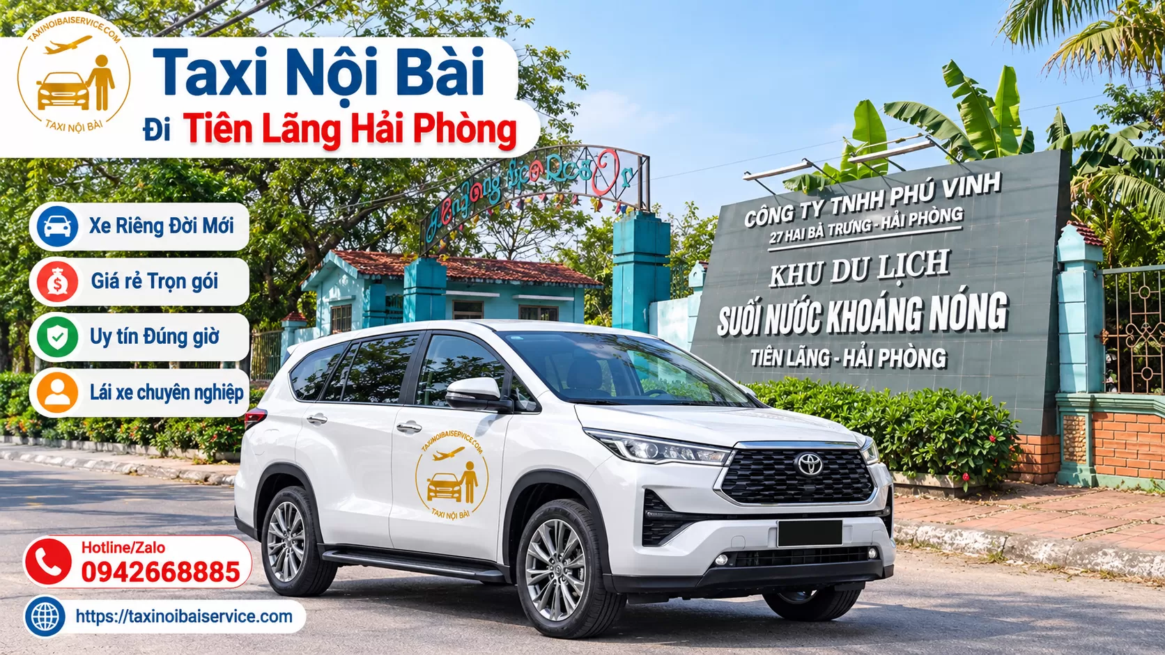 Taxi Nội Bài đi Tiên Lãng Hải Phòng Giá Rẻ
