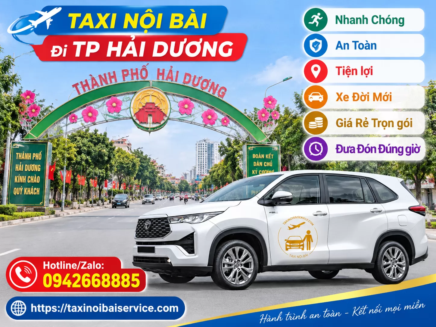 Taxi Nội Bài đi Hải Dương Giá Rẻ