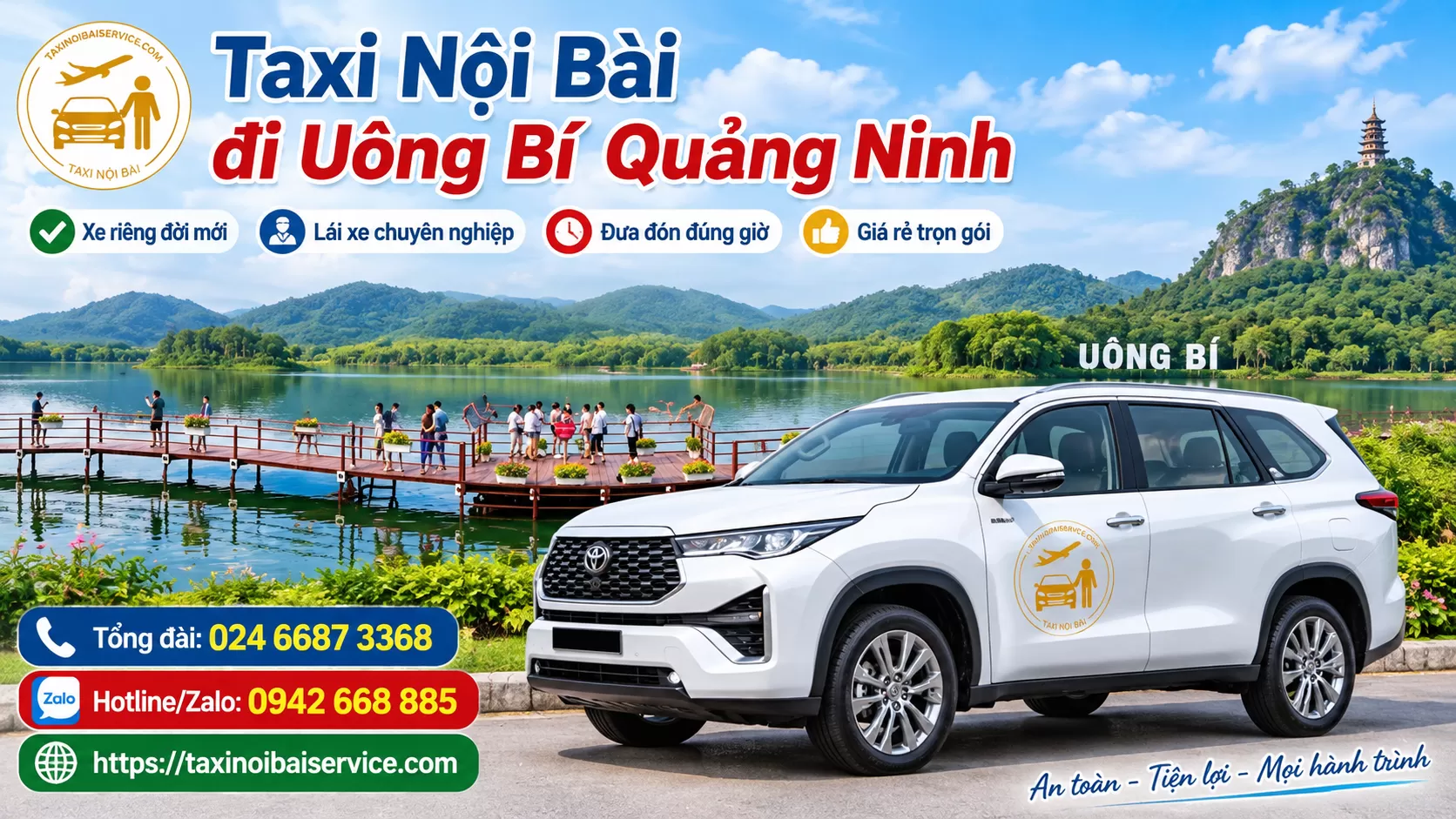 Taxi Nội Bài đi Uông Bí Giá Rẻ