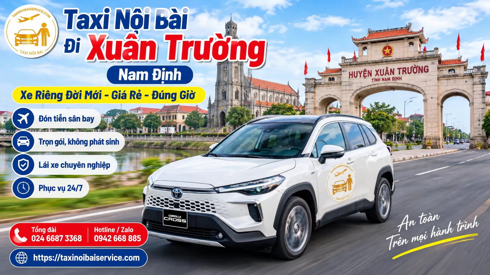 Taxi Nội Bài đi Xuân Trường Giá Rẻ