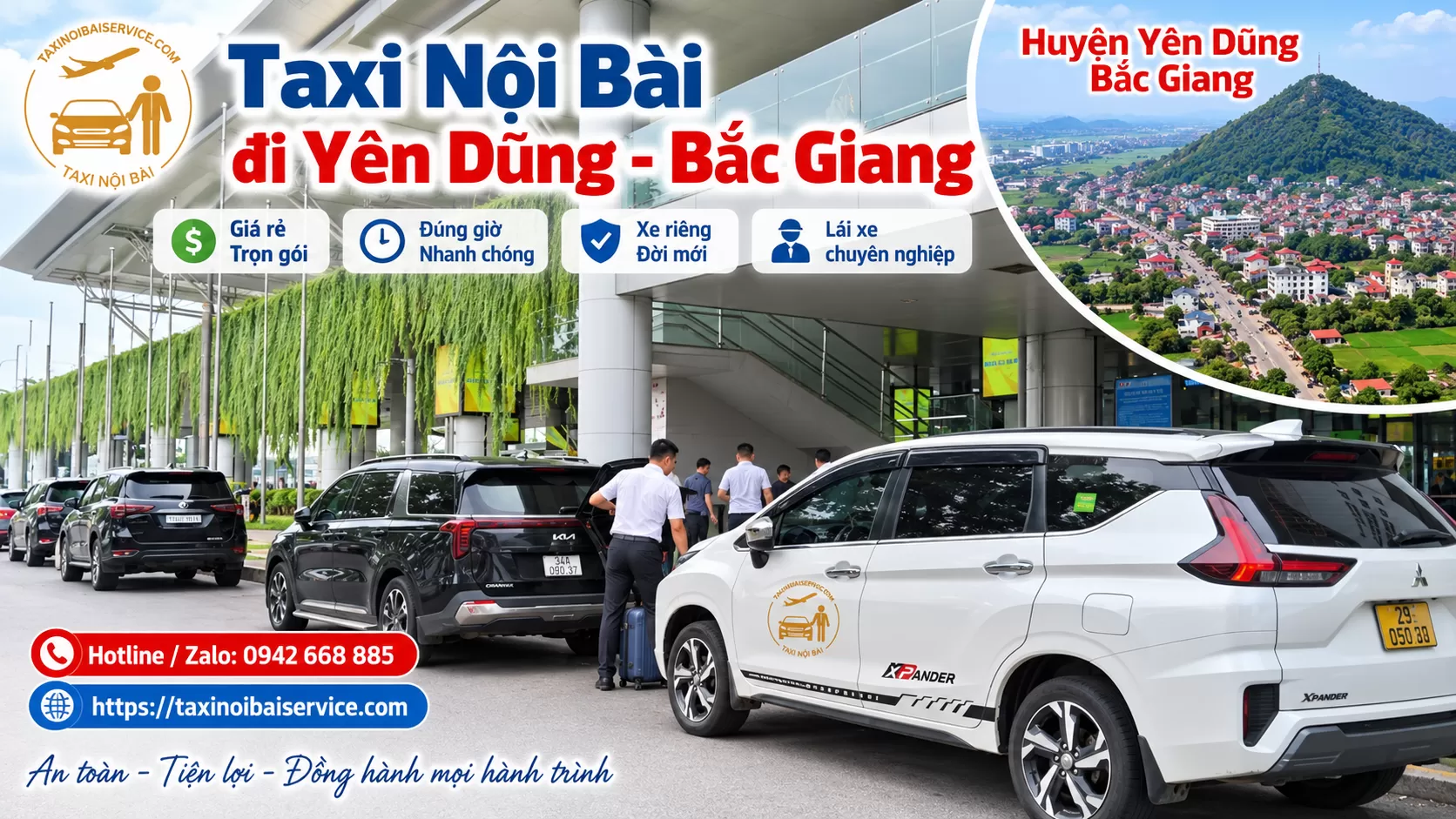 Taxi Nội Bài đi Yên Dũng Bắc giang