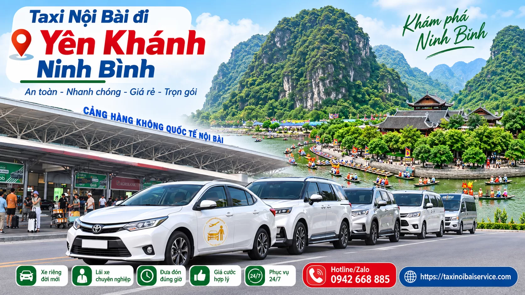 Taxi Nội Bài đi Yên Khánh Ninh Bình
