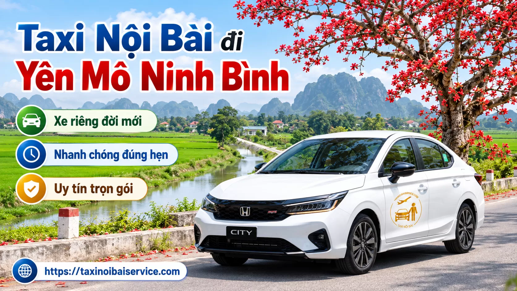 Taxi Nội Bài đi Yên Mô Ninh Bình Giá Rẻ