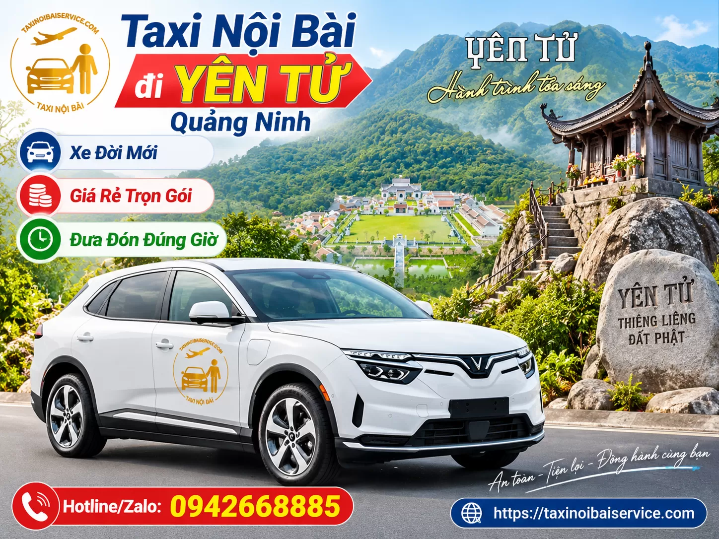 Taxi Nội Bài đi Yên Tử Quảng Ninh Giá Rẻ