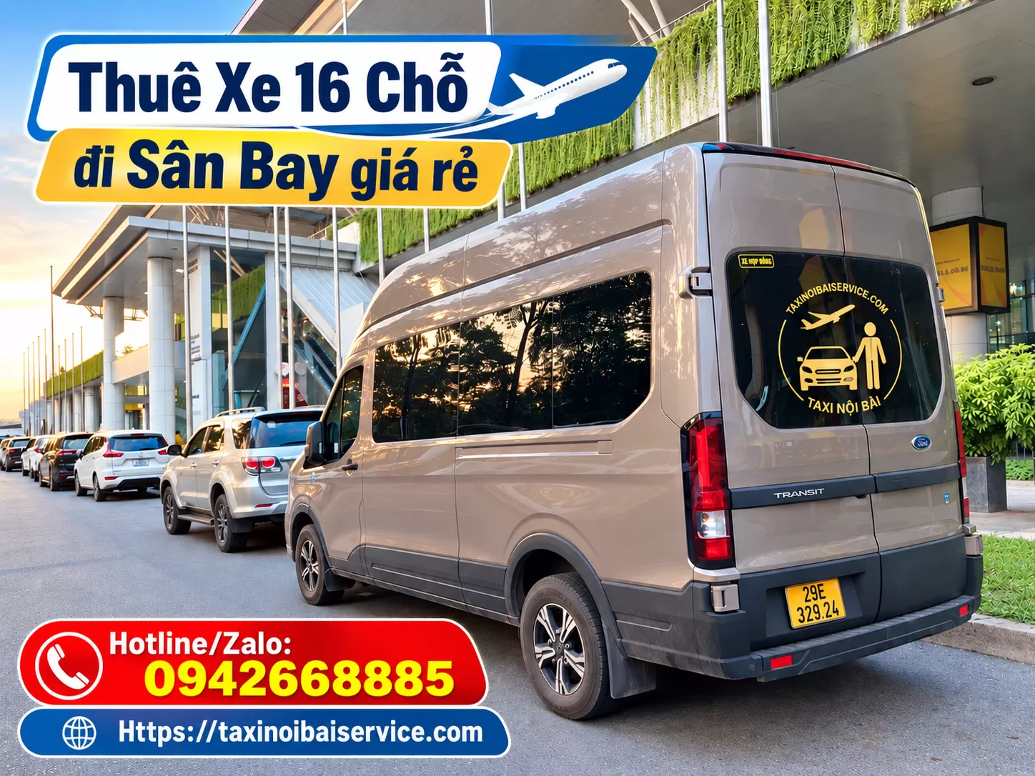 Cho Thuê Xe 16c đi Nội Bài Giá Rẻ,Uy Tín, Trọn Gói