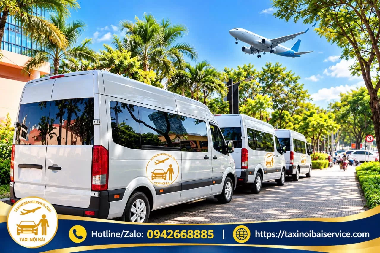 Bảng giá Thuê Xe 16 Chỗ đi Sân Bay Nội Bài