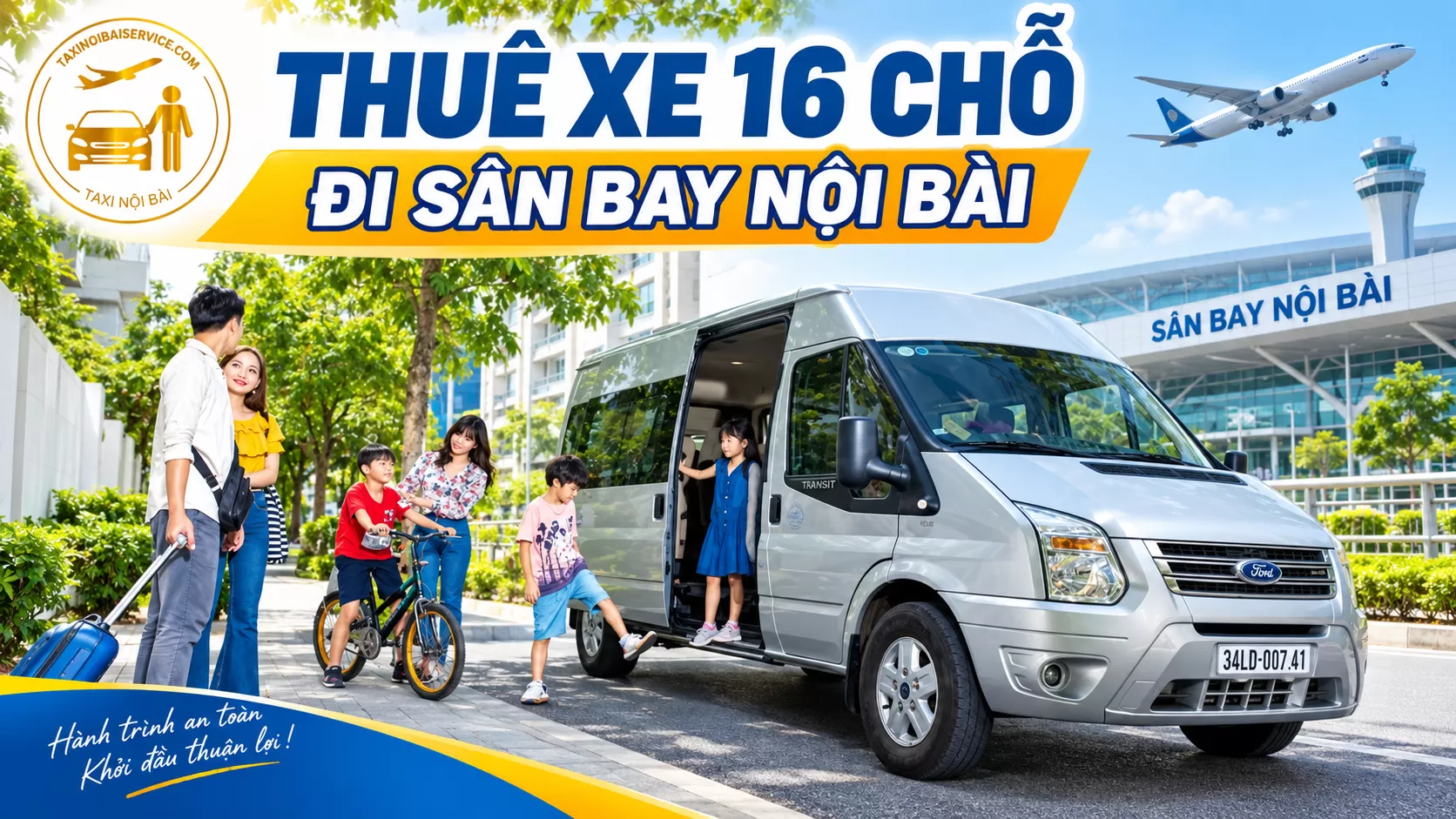 Thuê Xe 16 Chỗ Đi Nội Bài Hai Chiều